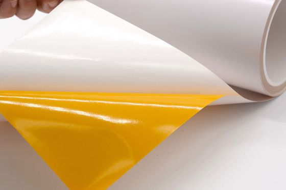 2Mil High Temperature Adhesive Label Material Matte White Permanent Adhesive Polyimide With Glassine