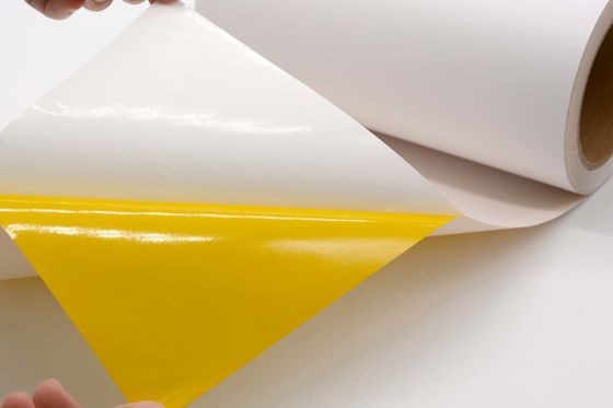 Polyimide Materials Permanent Adhesive Matte White 1Mil With Glassine