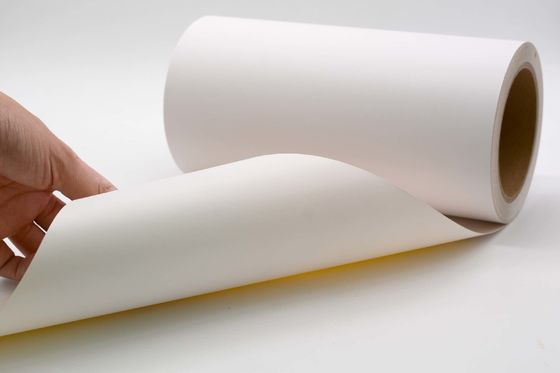 Polyimide Materials Permanent Adhesive Matte White 1Mil With Glassine