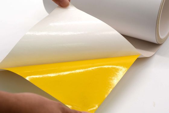 Matte White 1Mil Permanent Adhesive Antistatic Polyimide Reusable Sticker Materials With  Glassine