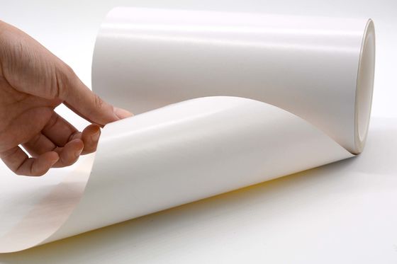 Matte White 1Mil Permanent Adhesive Antistatic Polyimide Reusable Sticker Materials With  Glassine