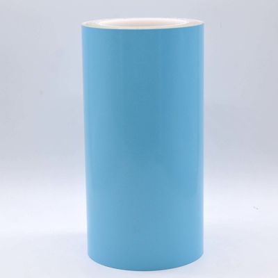 Matte Blue 1Mil Permanent Adhesive Polyimide Materials With Glassine