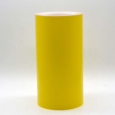 1Mil High Temperature Adhesive Label Material Matte Yellow Permanent Adhesive Polyimide With Glassine