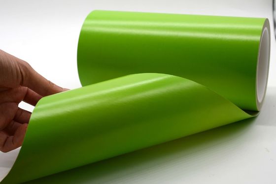 1Mil High Temperature Adhesive Label Material Matte Green Permanent Adhesive Polyimide With Glassine