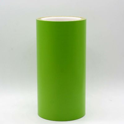 1Mil High Temperature Adhesive Label Material Matte Green Permanent Adhesive Polyimide With Glassine