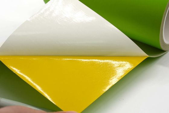 1Mil High Temperature Adhesive Label Material Matte Green Permanent Adhesive Polyimide With Glassine