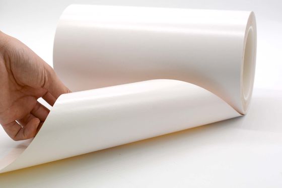 1Mil Anti Static Label Material Matte White Permanent Adhesive Antiflaming Polyimide With Glassine
