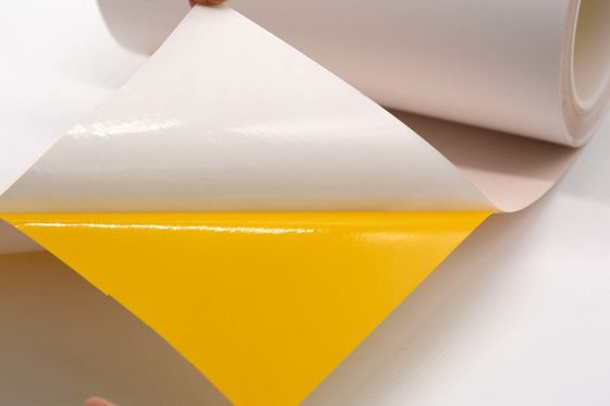 1Mil Anti Static Label Material Matte White Permanent Adhesive Antiflaming Polyimide With Glassine
