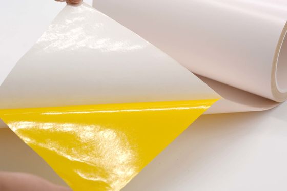 1Mil Matte White Permanent Adhesive Polyimide Materials With Glassine