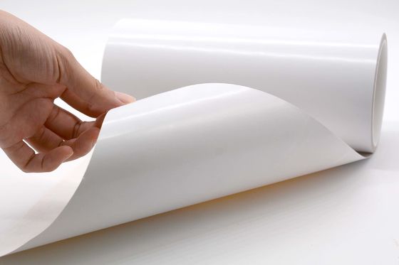 OEM Service Anti Static Label Material Matte White 2Mil Polyimide With Mesh Check Base