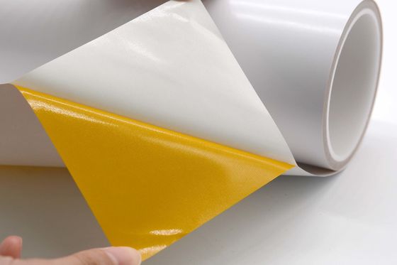 OEM Service Anti Static Label Material Matte White 2Mil Polyimide With Mesh Check Base