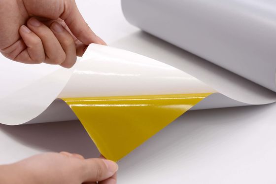 Matte Gray Anti Static Label Material 1 Mil Permanent Adhesive Polyimide With Glassine