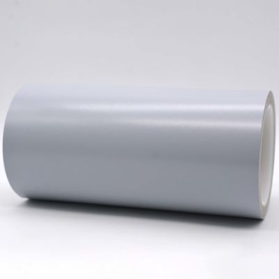 Matte Gray Anti Static Label Material 1 Mil Permanent Adhesive Polyimide With Glassine