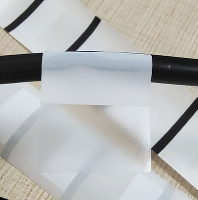 20*22mm Cable Adhesive Label 1mil White Gloss Transparent Water Resistant Polyester Label