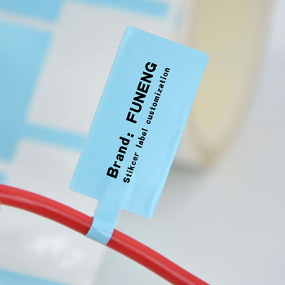 Customizable 70 * 40 mm Vinyl Cable Label for Various Wire and Cable Labeling Needs