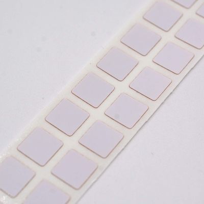 7mmx7mm Permanent Adhesive Label 1.5mil  White Matte High Temperature Resistant Polyimide Label
