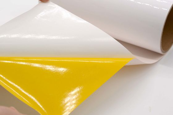Removable Anti Static Label Material 1Mil Gloss White Polyimide Materials With Glassine